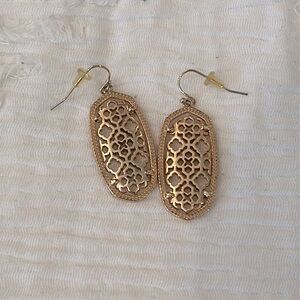 Kendra Scott Logo Rose Gold Earrings